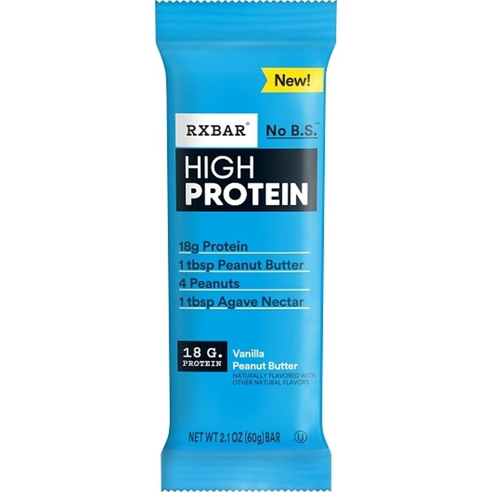 Rxbar Vanilla Peanut Butter High Protein Bar, 2.1 Ounce -- 72 Per Case