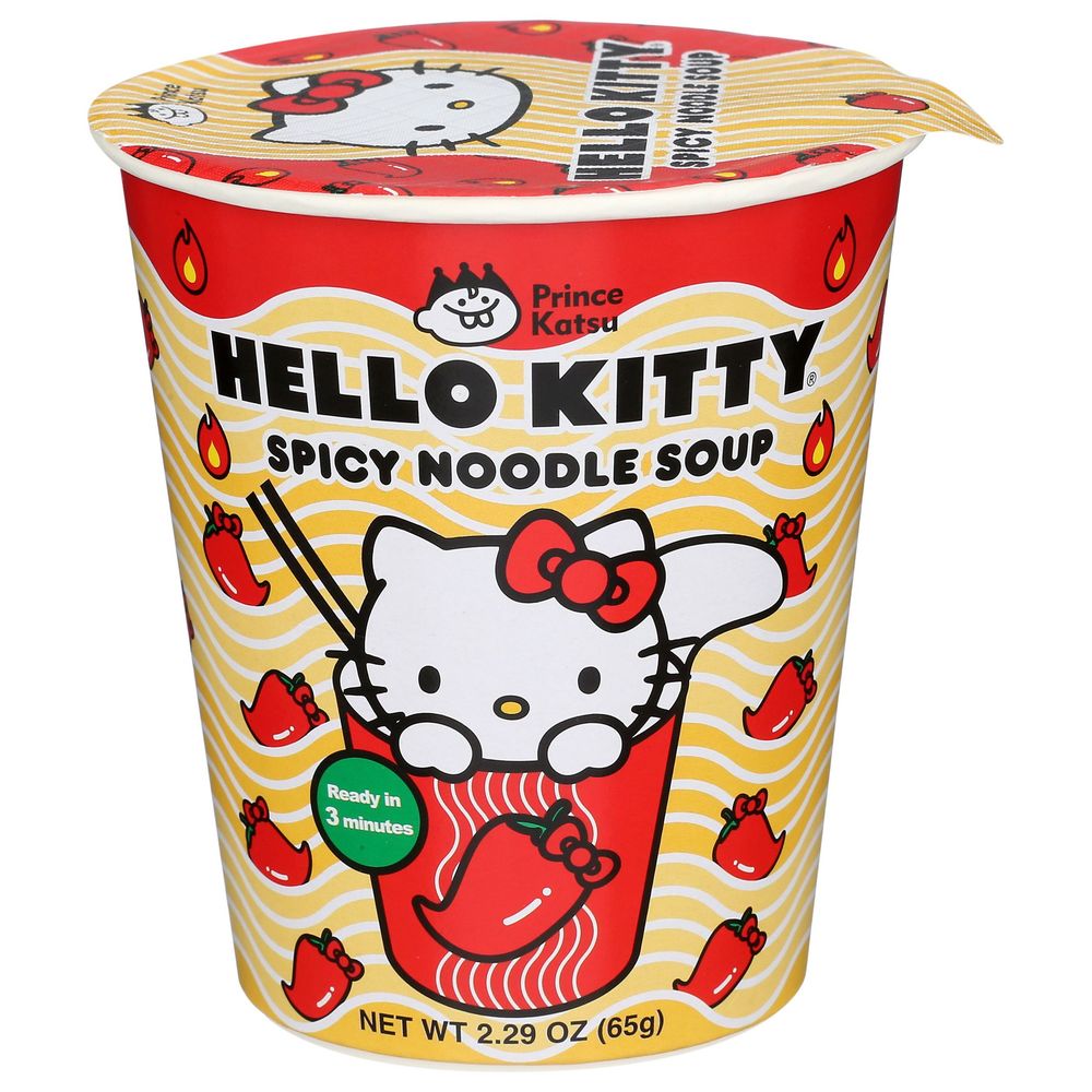 A-sha Hello Kitty Spicy Noodle Soup, 2.29 Ounce Cup -- 6 Per Case