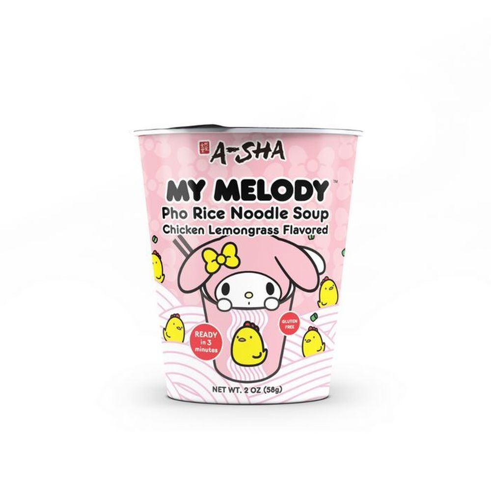 A-sha Foods My Melody Chicken Lemongrass Pho Rice Noodle Soup, 2 Ounce -- 6 Per Case