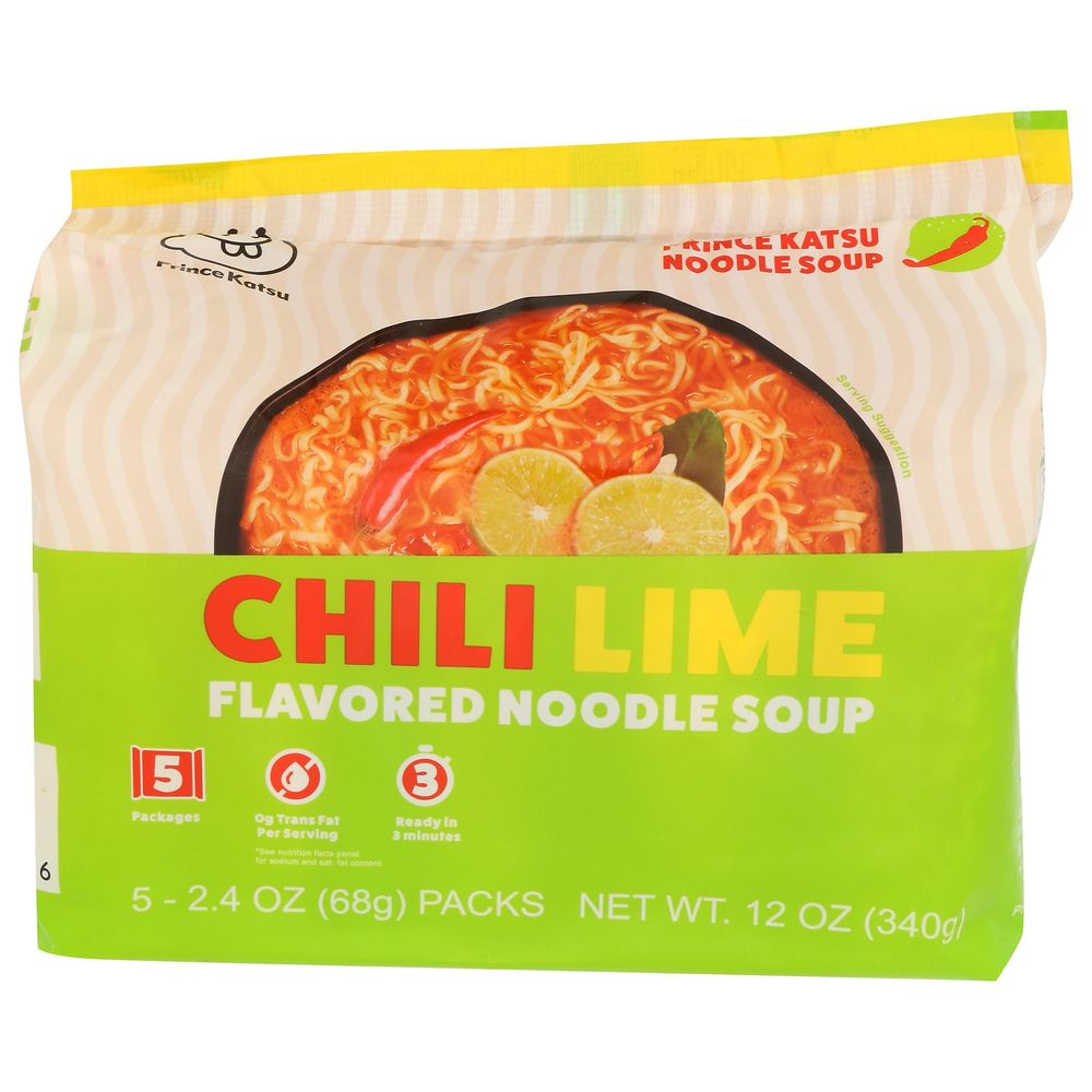 A-sha Prince Katsu Chili Lime Noodle Soup, 12 Ounce -- 8 Per Case