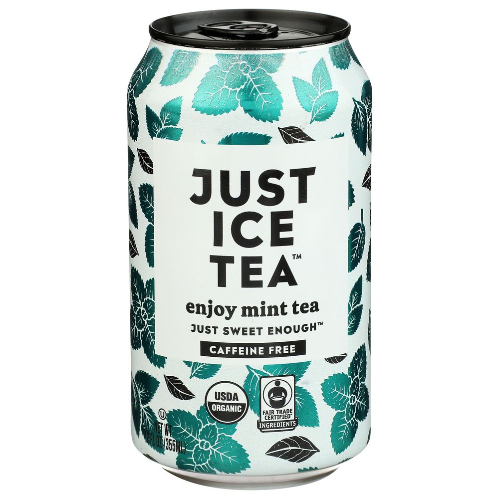 Just Iced Tea Just Sweet Enough Caffeine Free Enjoy Mint Tea, 12 Fluid Ounce -- 12 Per Case