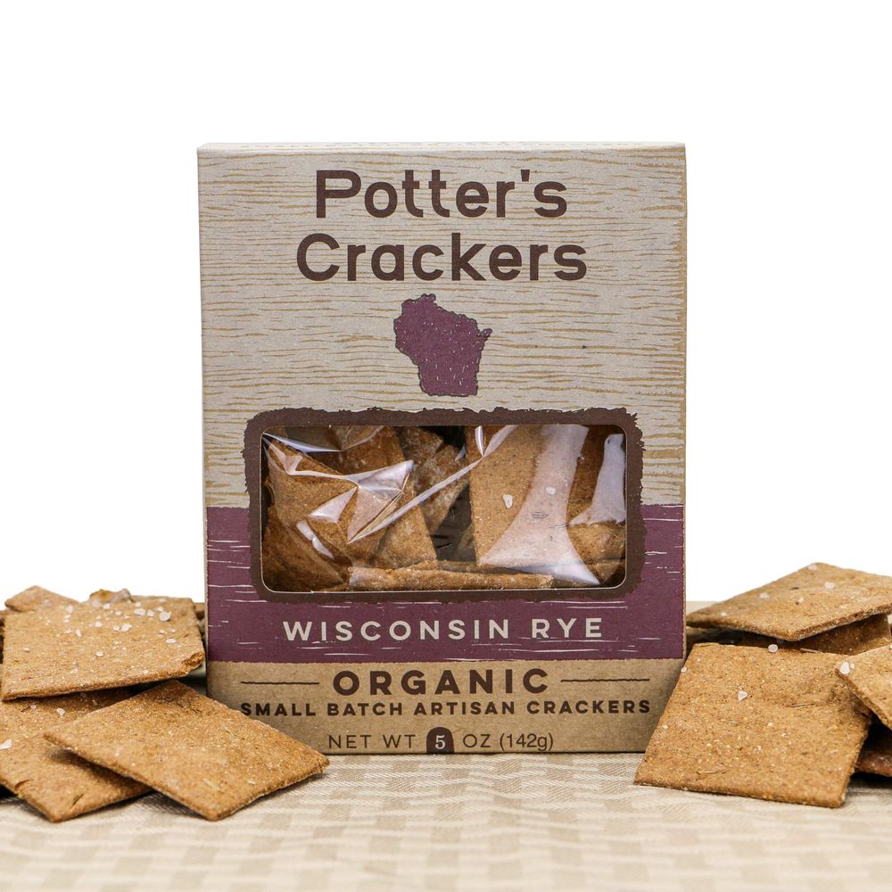 Organic Wisconsin Rye Crackers
