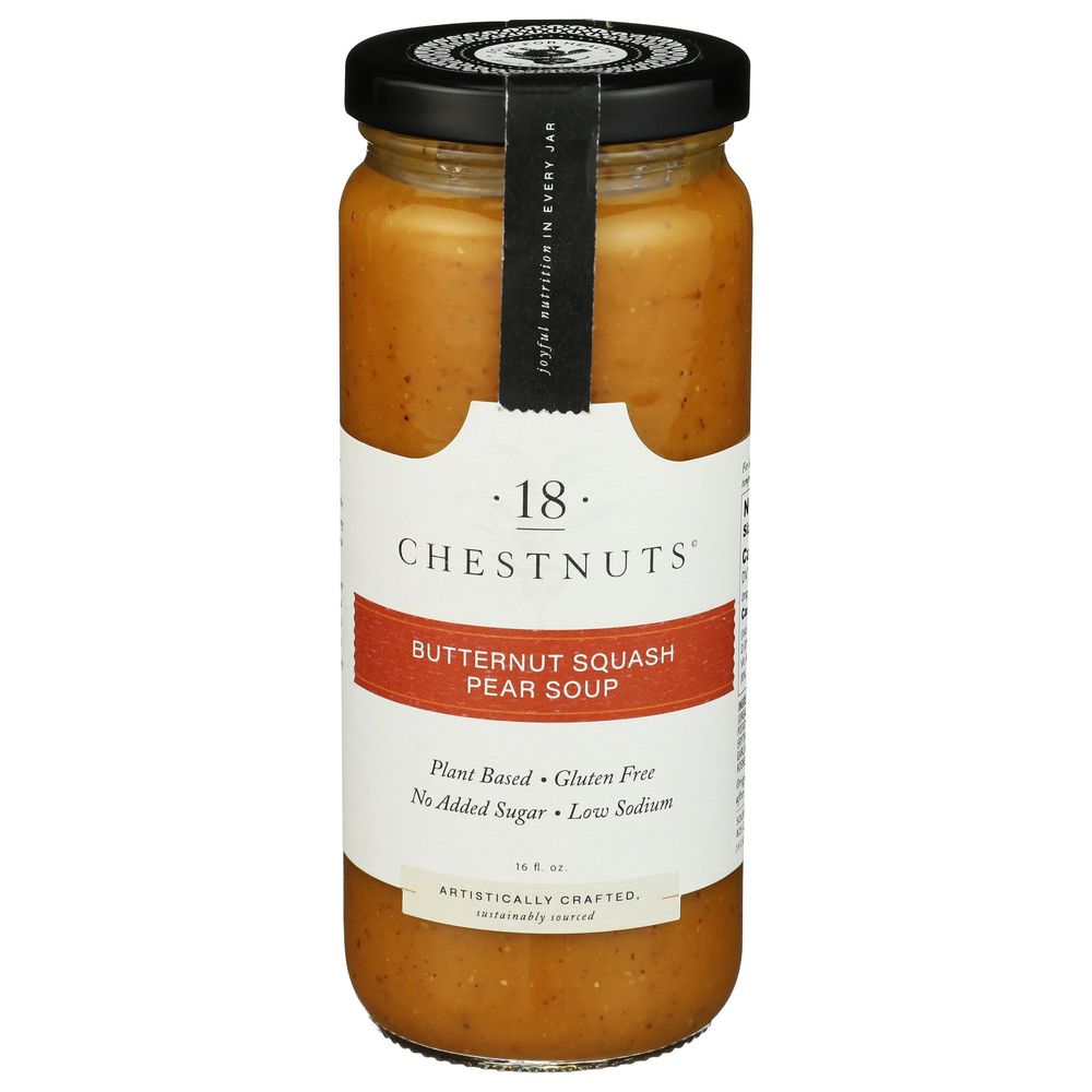 18 Chestnuts Butternut Squash Pear Soup, 16 Fluid Ounce -- 6 Per Case