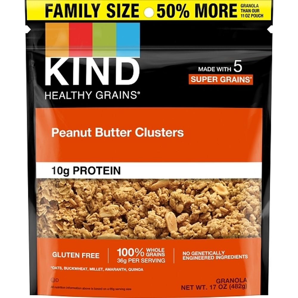 Kind Snacks Peanut Butter Granola Clusters, 17 Ounce -- 6 Per Case