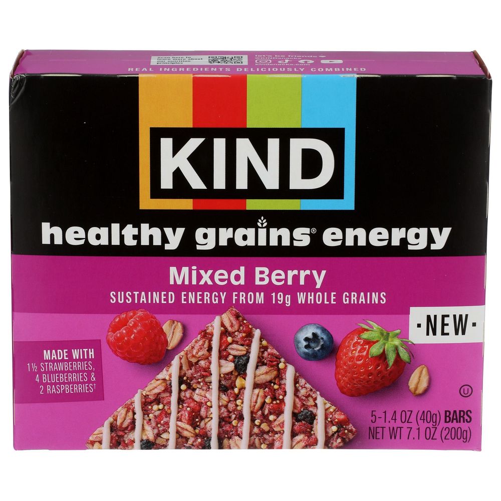 Mixed Berry Healthy Grains Energy Bar 7.1 Ounce
