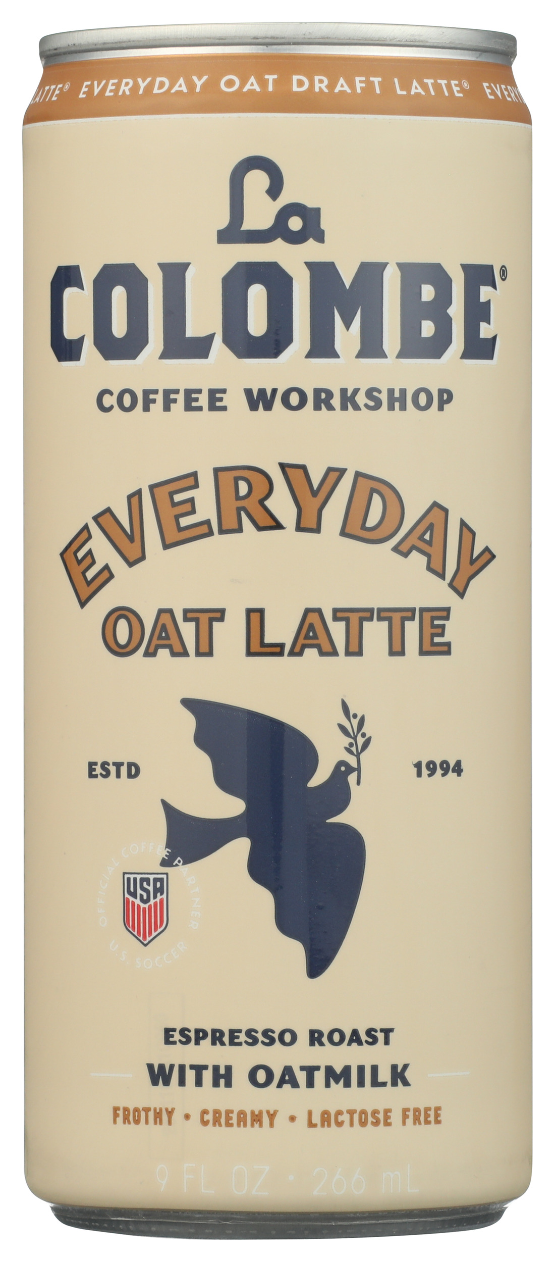 La Colombe Draft Latte Original Oatmilk Coffee Drink, 9 Ounce -- 12 Per Case
