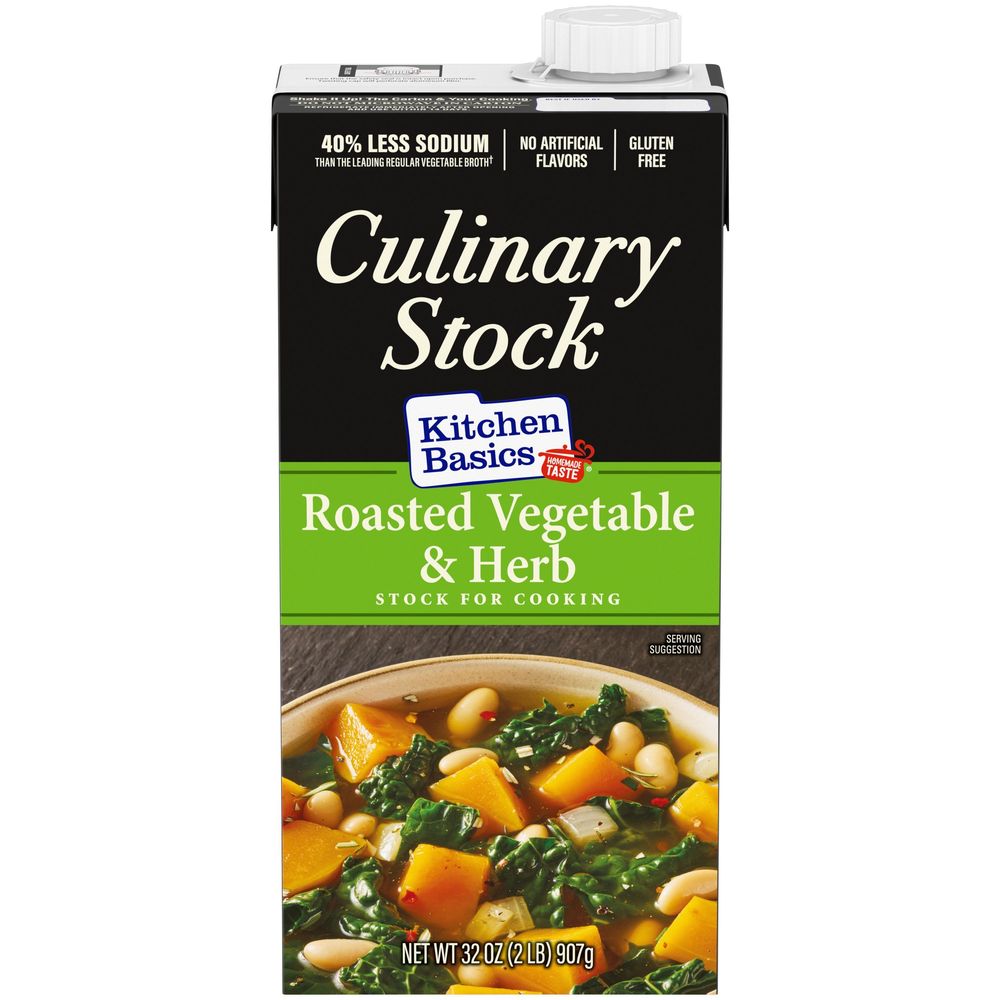 Kitchen Basics Roasted Vegetable And Herbs Culinary Stock, 32 Ounce -- 12 Per Case
