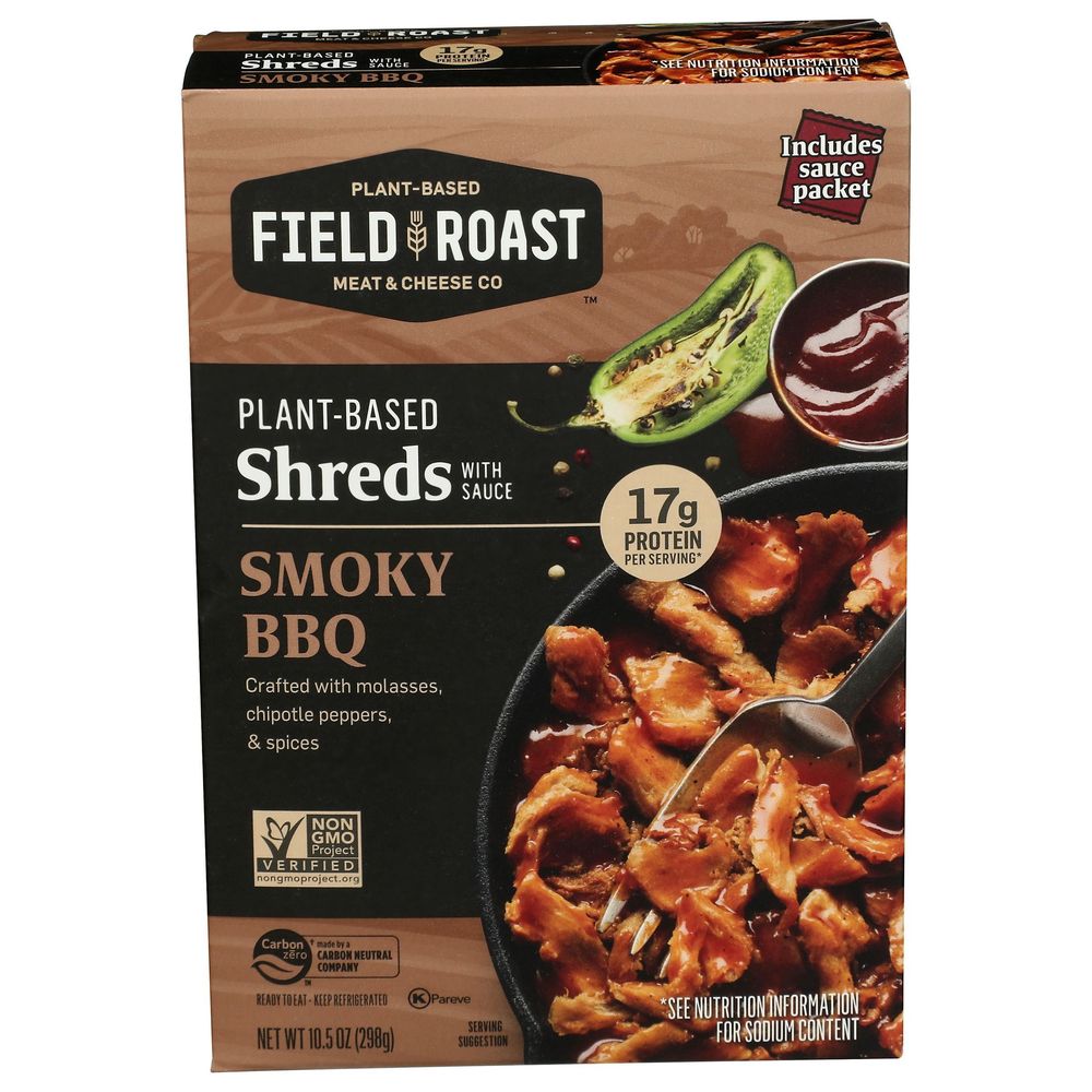 Plant-Based Smoky BBQ Shreds with Sauce