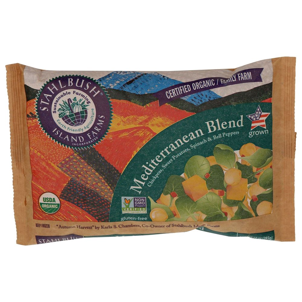 Stahlbush Island Farms Organic Mediterranean Veggie Blend, 10 Ounce -- 12 Per Case