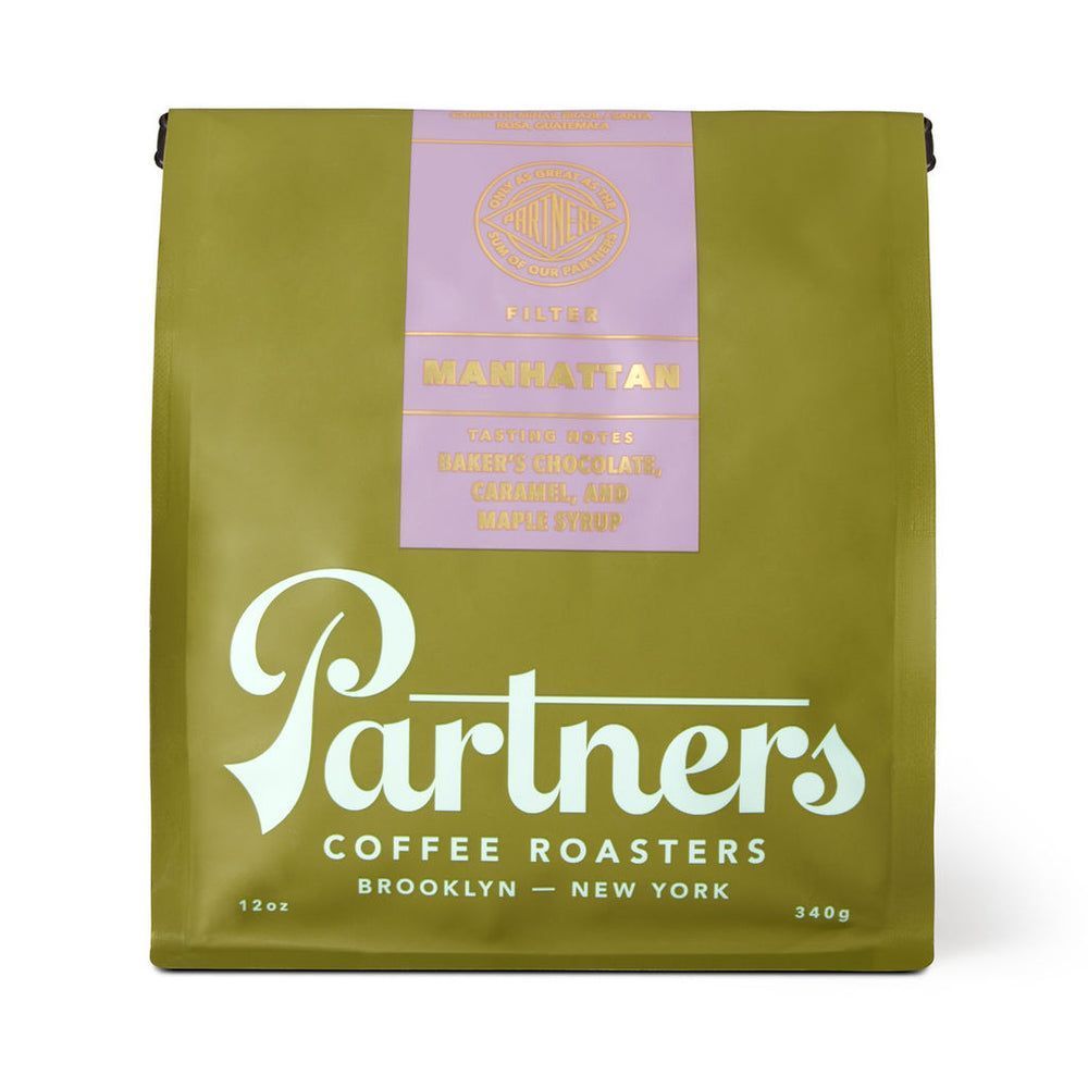 Partners Coffee Roasters Manhattan Whole Bean Coffee, 12 Ounce -- 6 Per Case