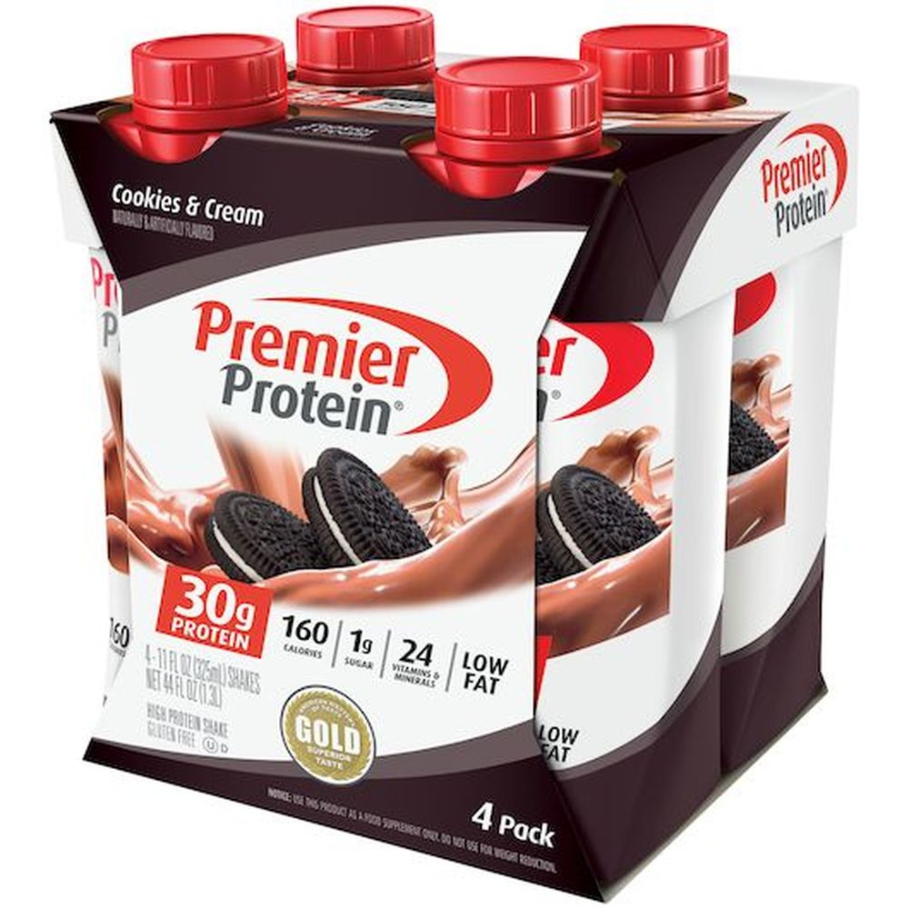 Premier Protein Cookies and Cream Protein Shake, 11 Fluid Ounce -- 12 ...