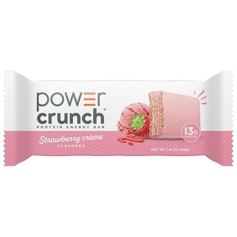Power Crunch Barra Energética De Proteína Original De Crema De Fresa, 1.4 Onzas -- 72 Por Caja