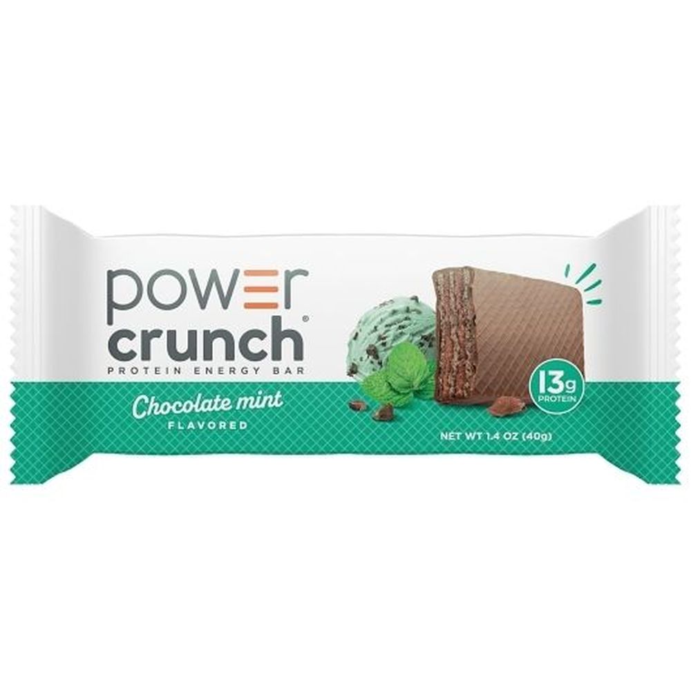 Power Crunch Barra Energética De Proteína Original De Chocolate Y Menta, 1.4 Onzas -- 72 Por Caja