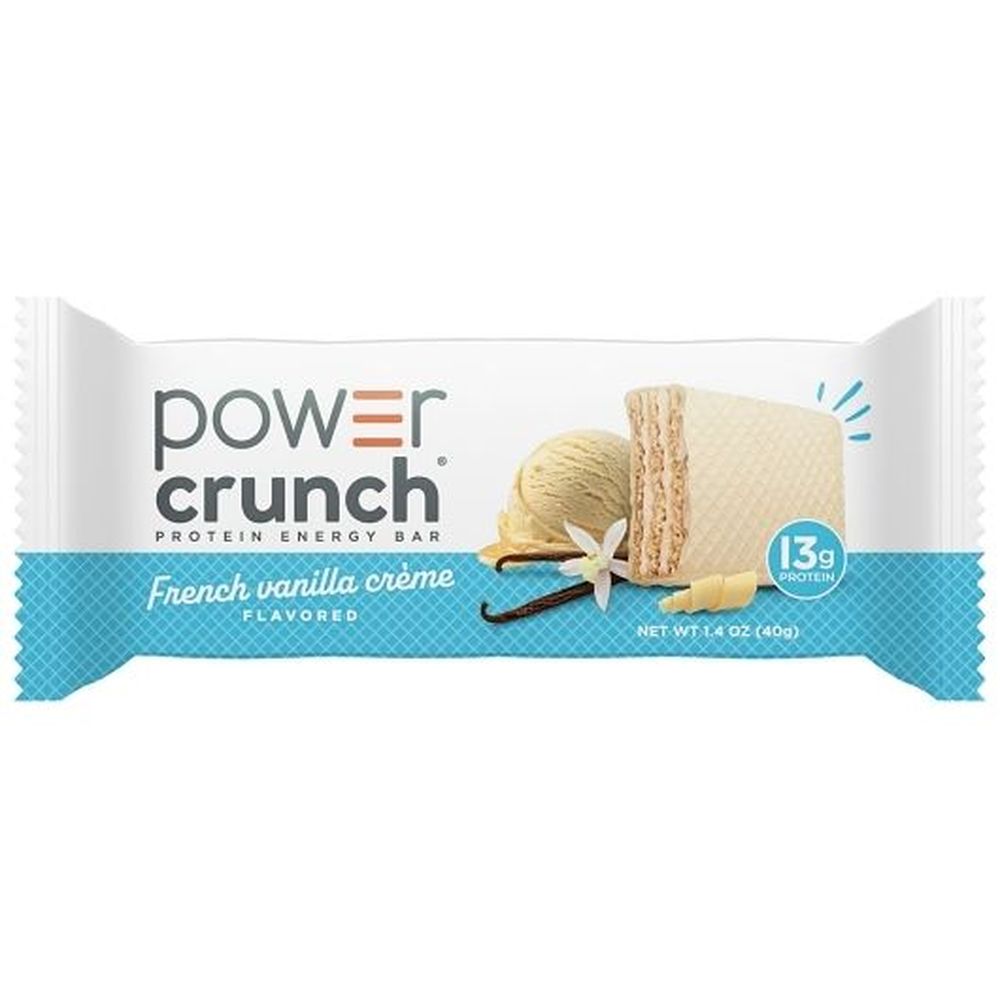 Power Crunch Barra Energética De Proteína Original De Crema De Vainilla Francesa, 1.4 Onzas -- 72 Por Caja