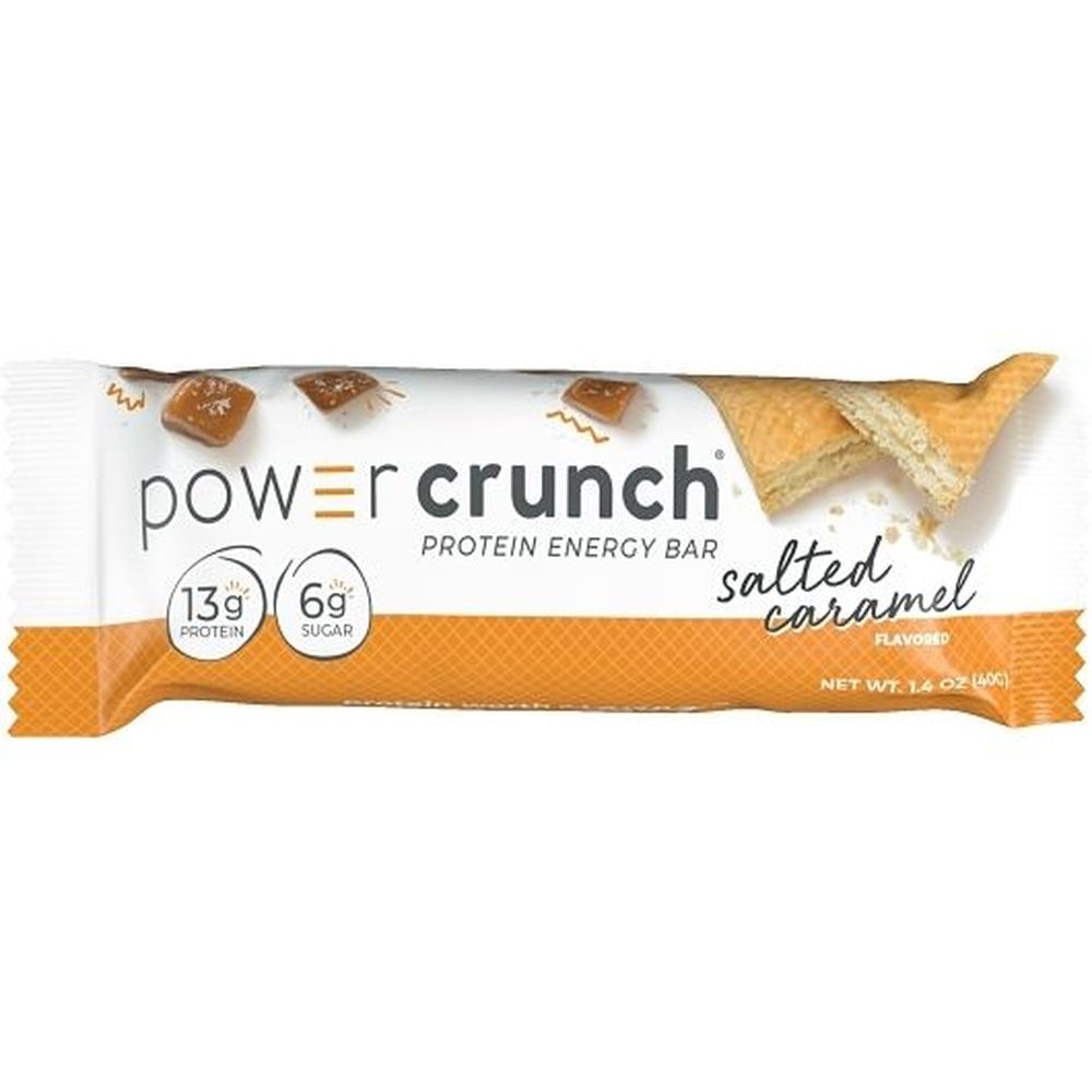 Power Crunch Barra Energética De Proteína Original De Caramelo Salado, 1.4 Onzas -- 72 Por Caja