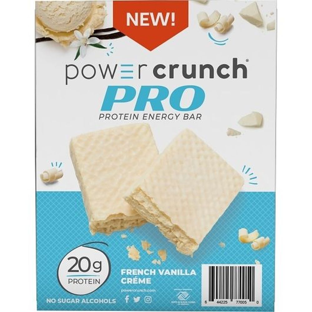 Power Crunch French Vanilla Creme Protein Energy Bar, 2 Ounce -- 24 Per Case