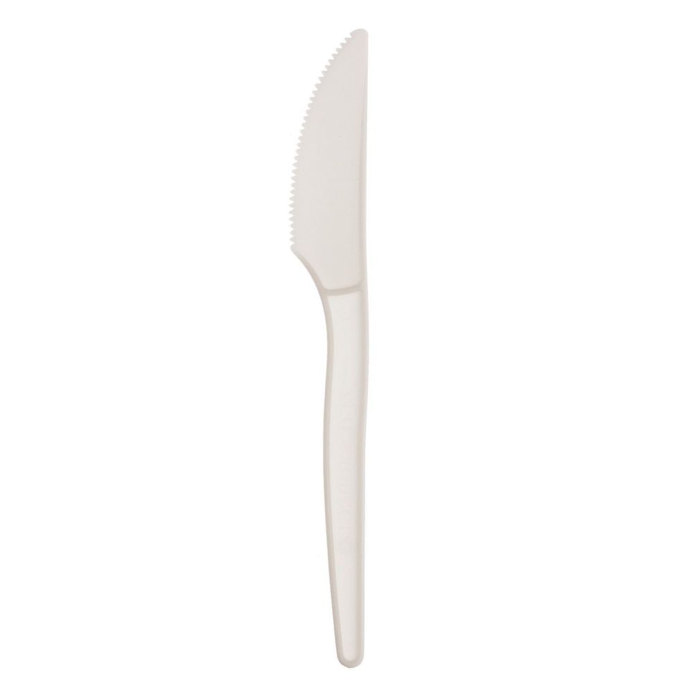 Wna Ecosense White Renewable Psm Plant Starch Knife, 7 Inch -- 1000 Per Case