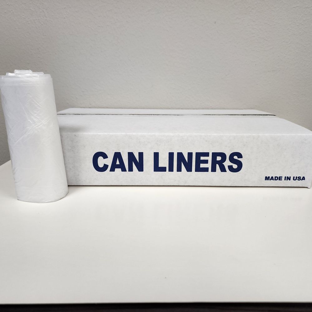 Pinnacle Plastics Clear 4 Mil Can Liner, 24 X 26 Inch -- 100 Per Case