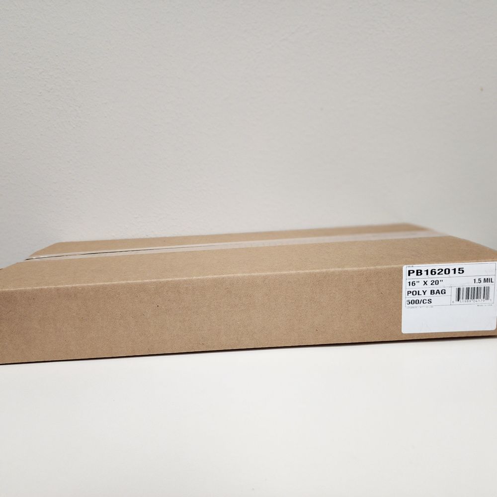 Pinnacle Plastics 1.5 Mil Clear Poly Bag, 16 X 20 Inch -- 500 Per Case