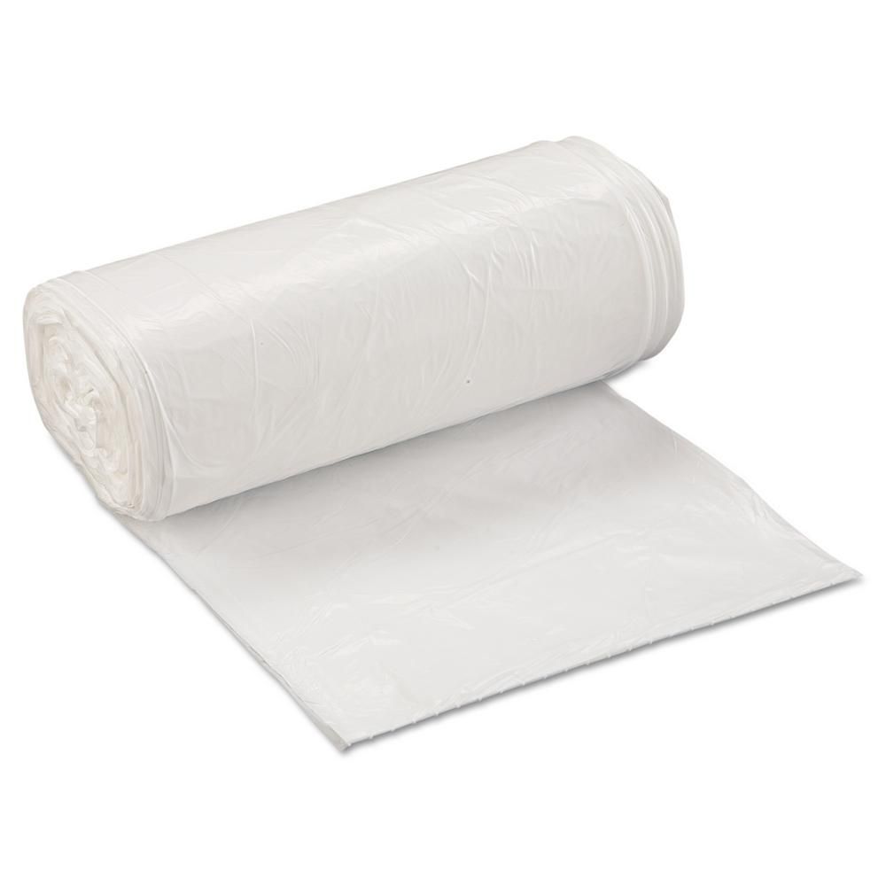 Pinnacle Plastics White 38 X 58 Inch 0.8 Mil Low-density Can Liner For 60 Gallon Can -- 100 Per Case
