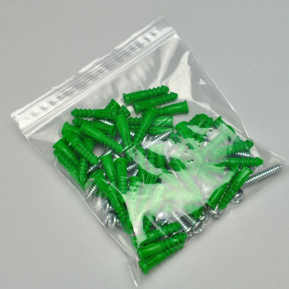 4 mil LDPE Clear Line Single Track Zipper Bag 13 x 15 inch
