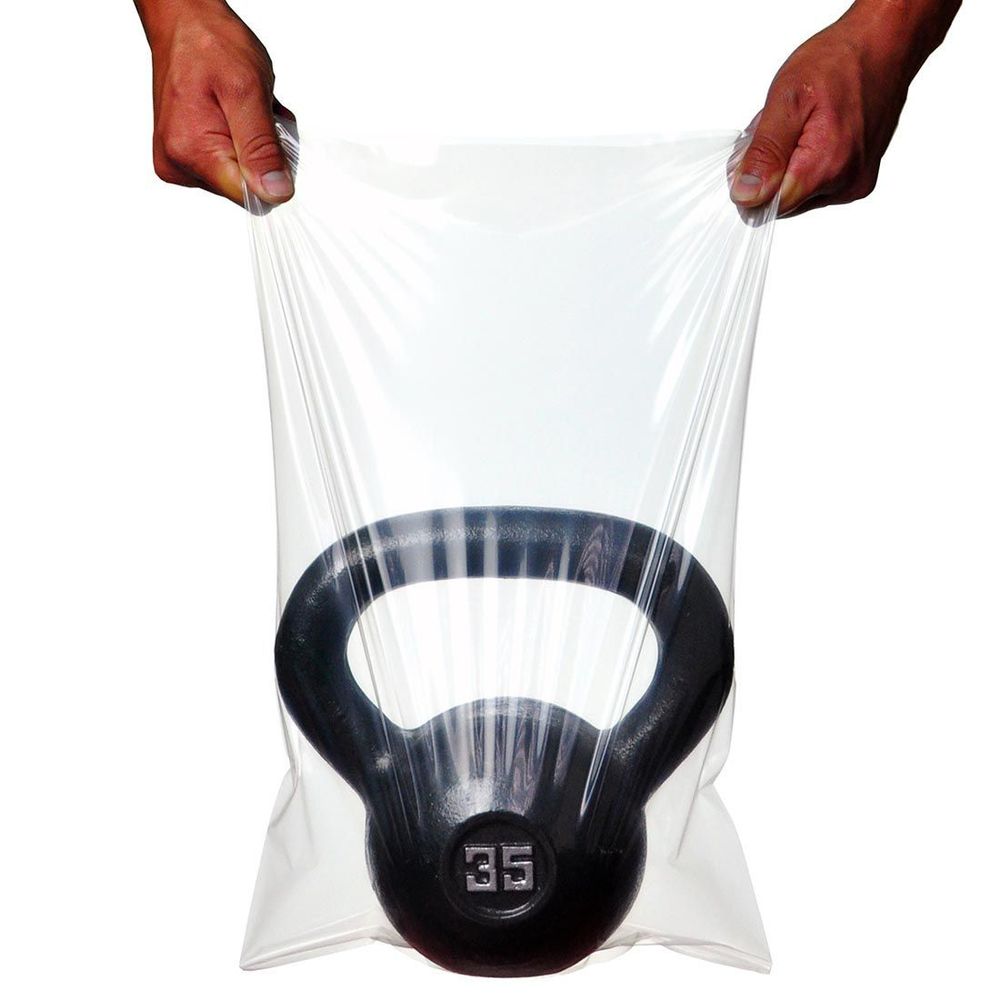 TUF-R Clear Standard 1 mil LLDPE Flat Bag 14 x 16 inch
