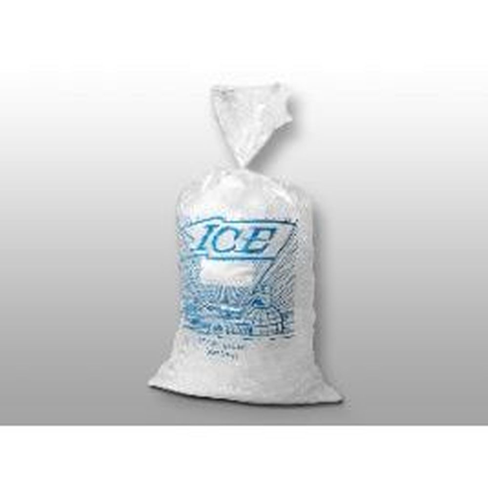 Elkay Plastics Clear 1.75 Mil Printed Ice Bag, 13.5 X 28 Inch -- 500 Per Case