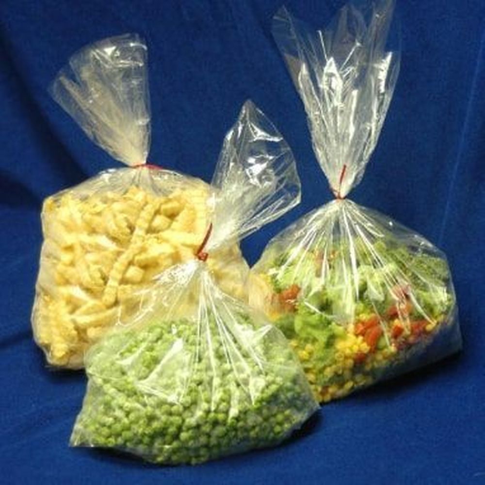 Clear 1 mil Polypropylene Co-Extruded Bottom Gusset Bag 12 x 16 inch