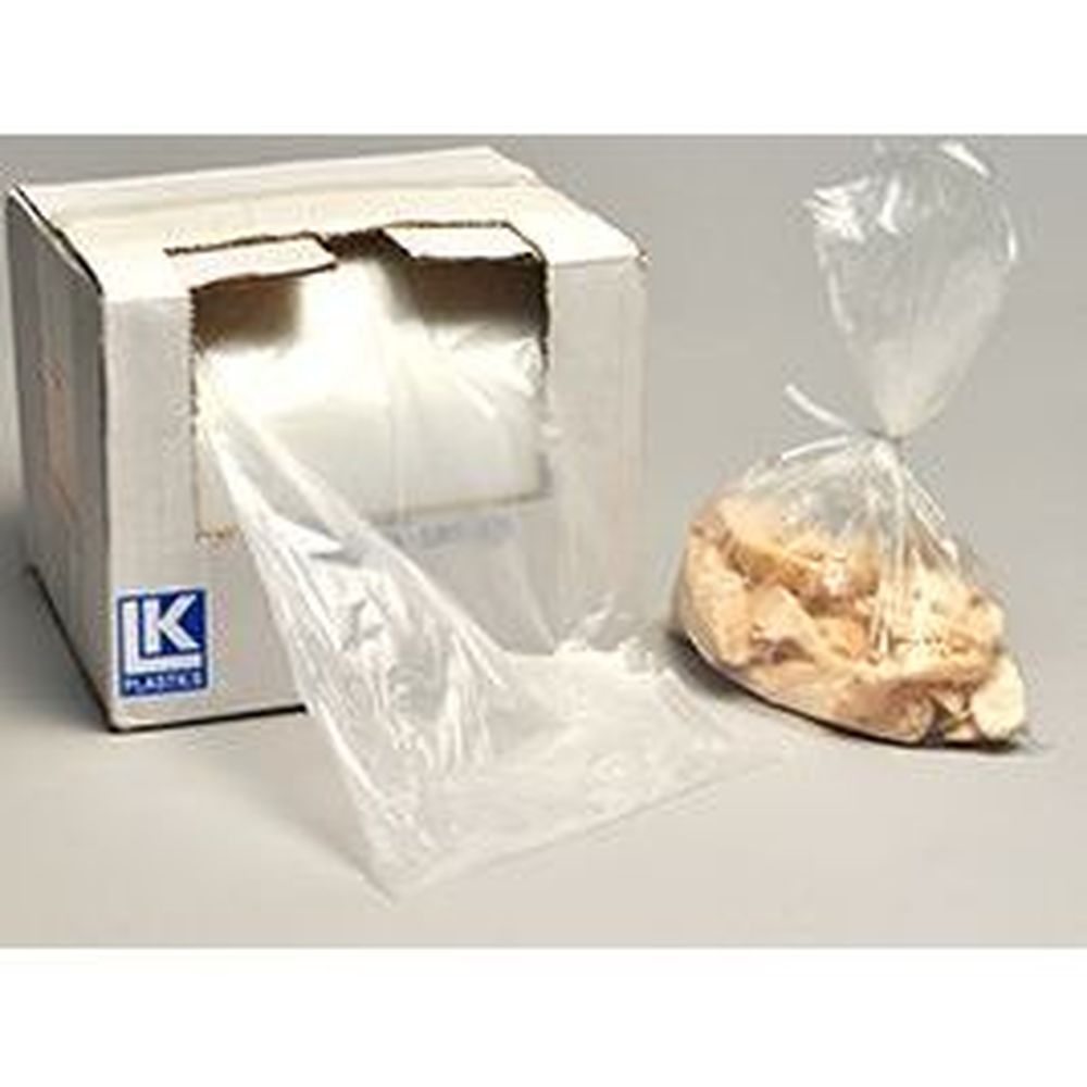 Clear 0.6 mil HDPE Utility Bag with Twist Ties