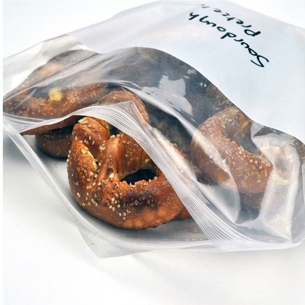 2.7 mil Freezer Zipper Bag with White Block