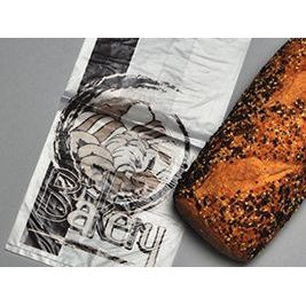 1 mil HDPE Bakery Bag with Print 6 x 4 x 14.5 inch