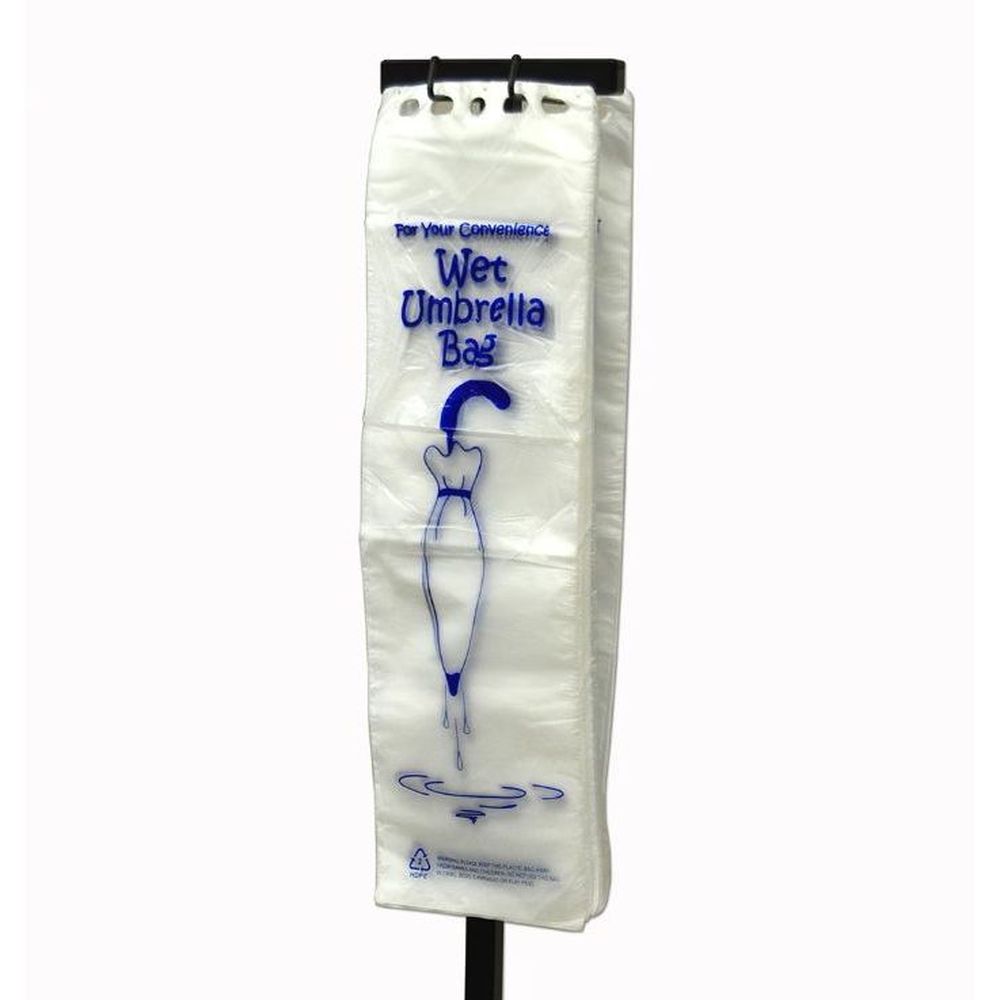 Elkay Plastics 0.7 Mil Hdpe Clear Medium Umbrella Bag, 7 X 24 + 1.5 Inch Lp -- 1000 Per Case