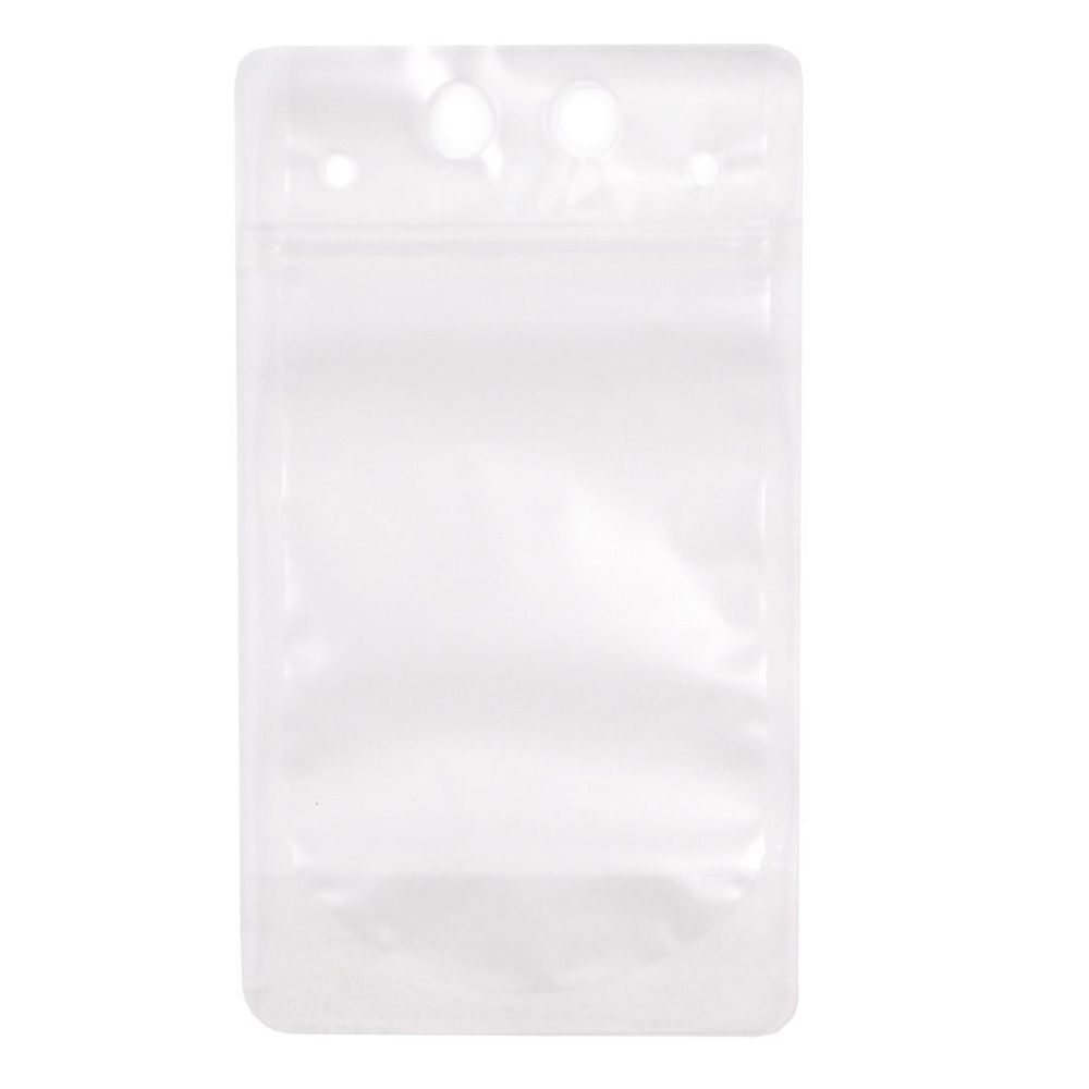 Clear 3.6 mil Polypropylene Beverage To-Go Zipper Pouch