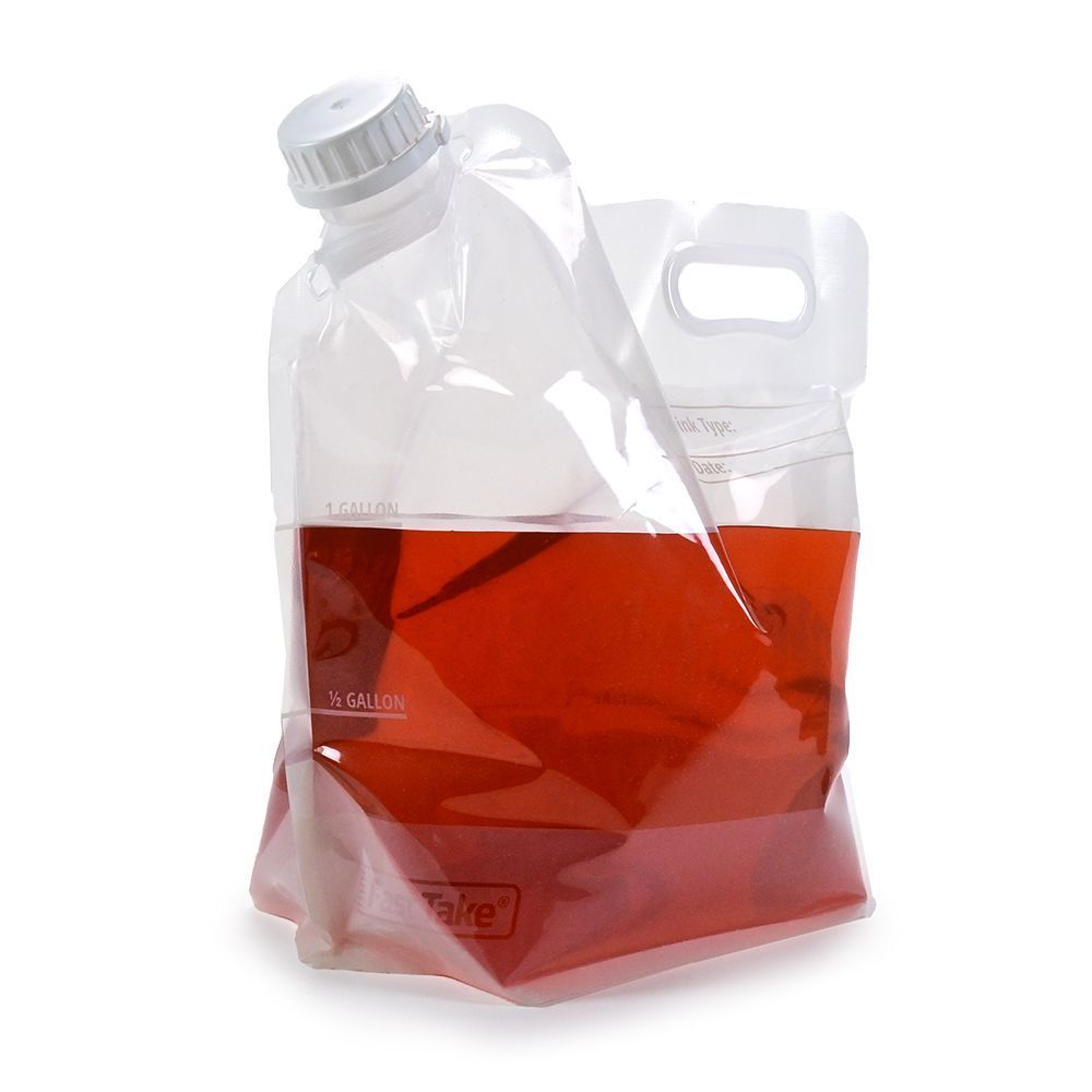 Fast Take Clear 6 mil Full Gallon Jug Pouch