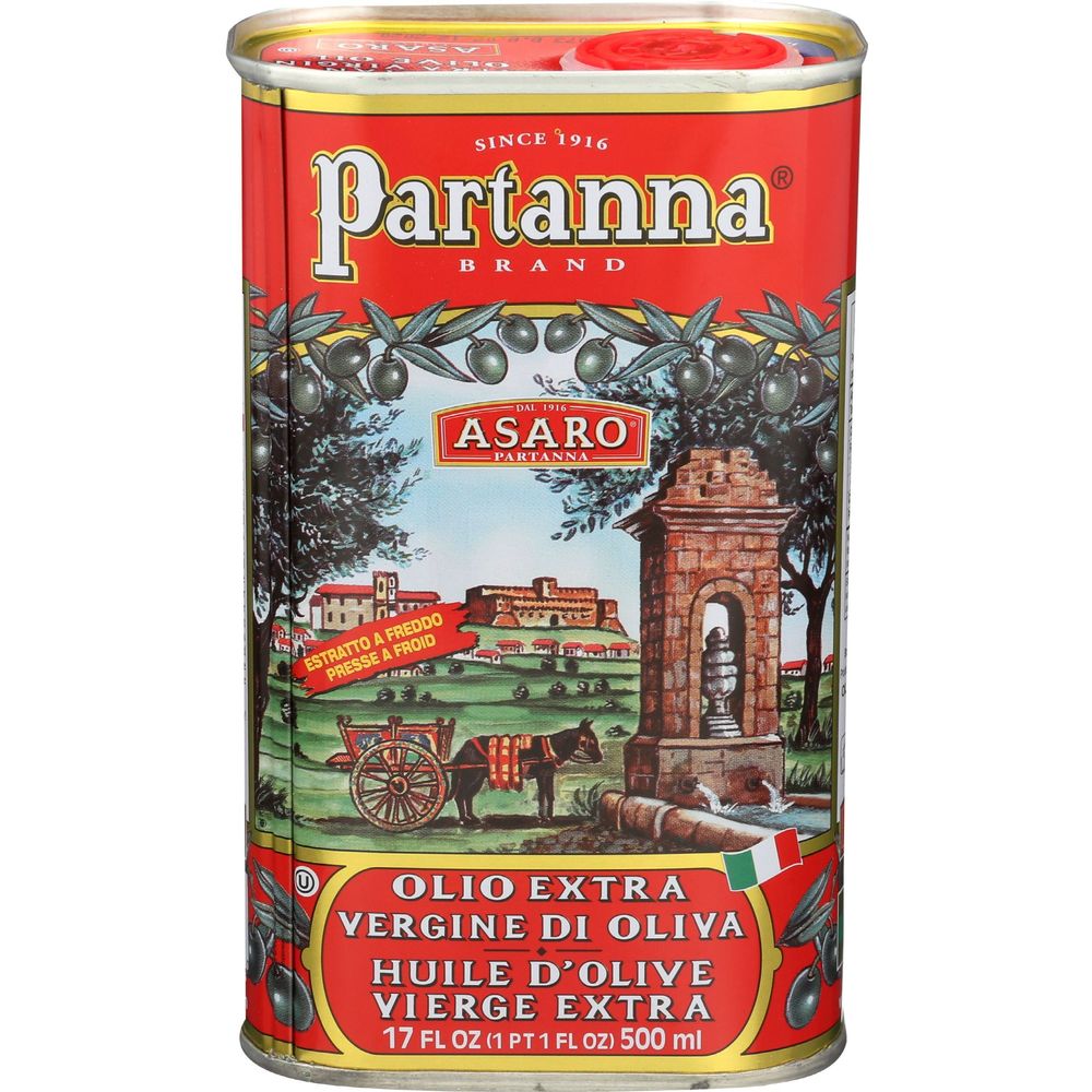 Partanna Extra Virgin Olive Oil, 16.9 Fluid Ounce -- 6 Per Case