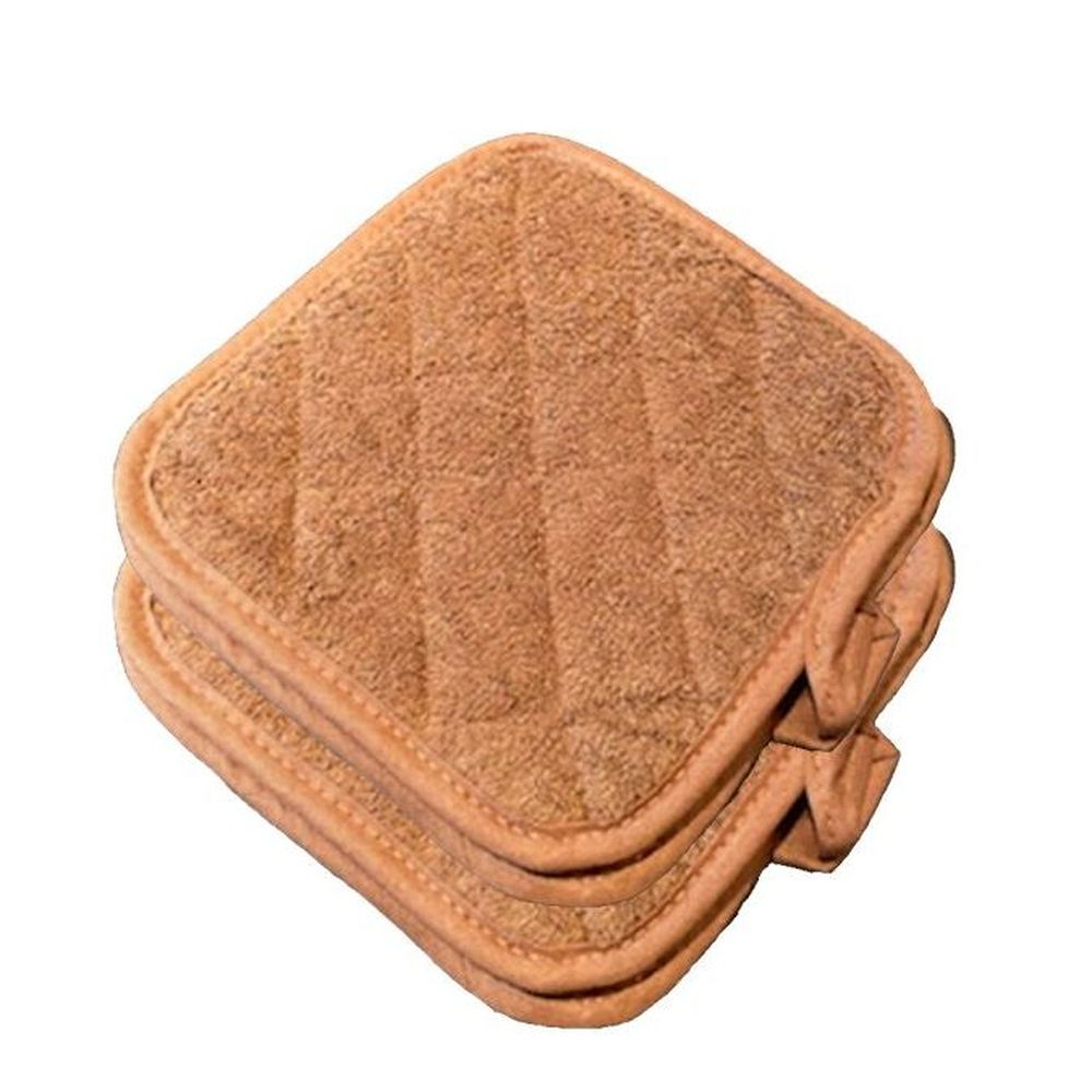 Ctc Brown Terry Square Pot Holder, 8 Inch -- 4 Per Case
