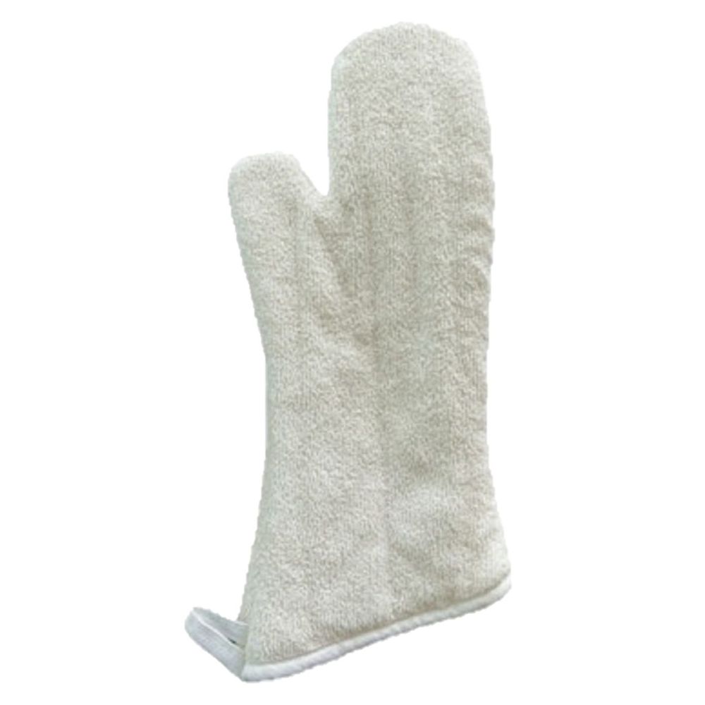Ctc Beige High-heat Steam-stopping Terry Oven Mitt, 17 Inch Long -- 2 Per Case