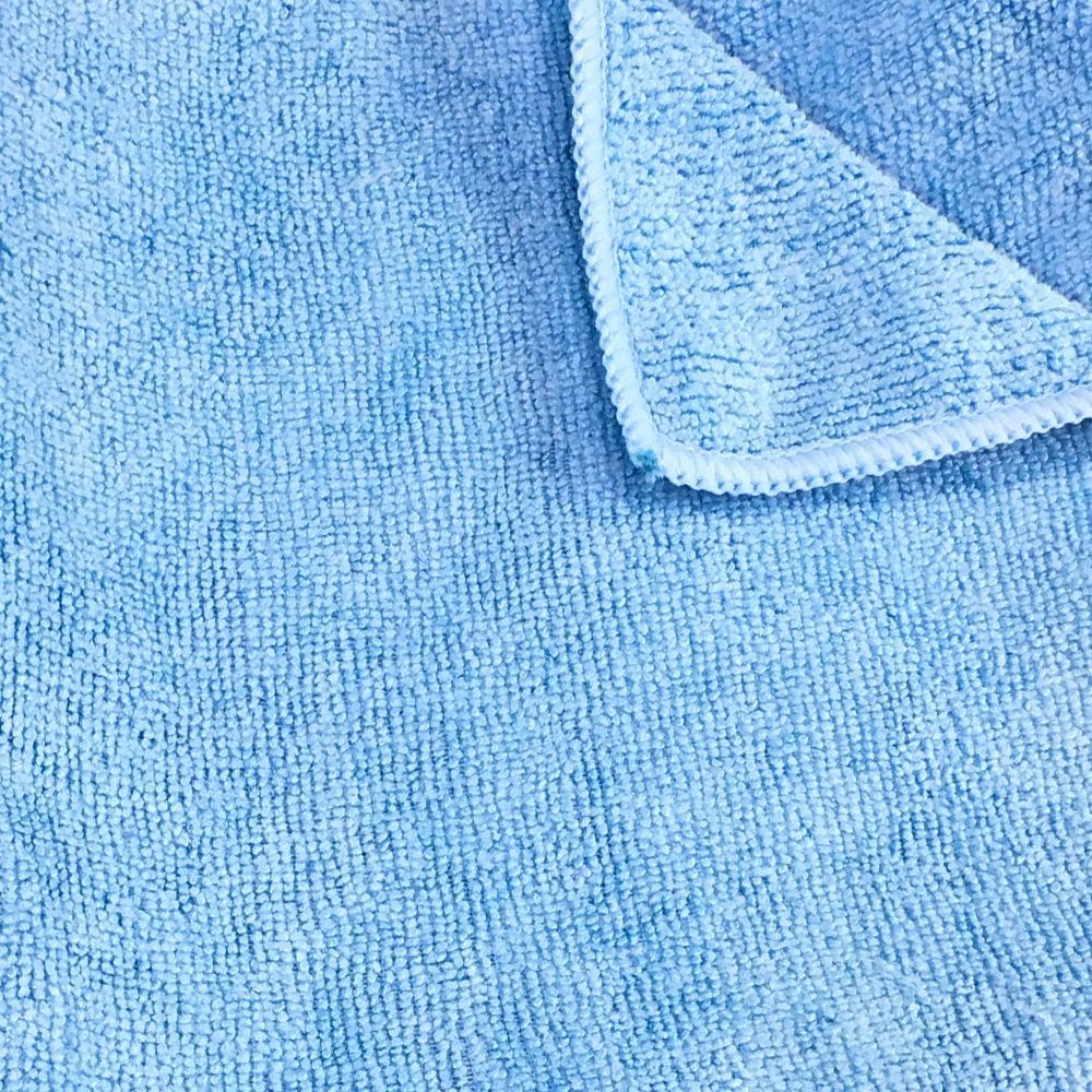 Ctc Blue 275 Gsm Microfiber Terry Cloth, 16 X 16 Inch -- 12 Per Case