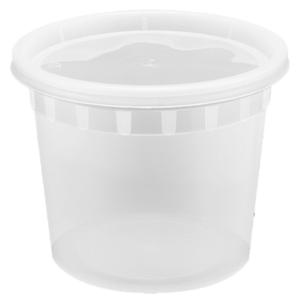 Clear Polypropylene Deli/Soup Takeout Container 16 Ounce