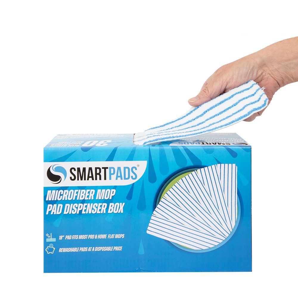 Blue Disposable Microfiber Wet Mop Pad