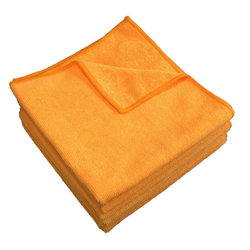 Ctc Orange 275 Gsm Microfiber Terry Cloth, 16 X 16 Inch -- 12 Per Case