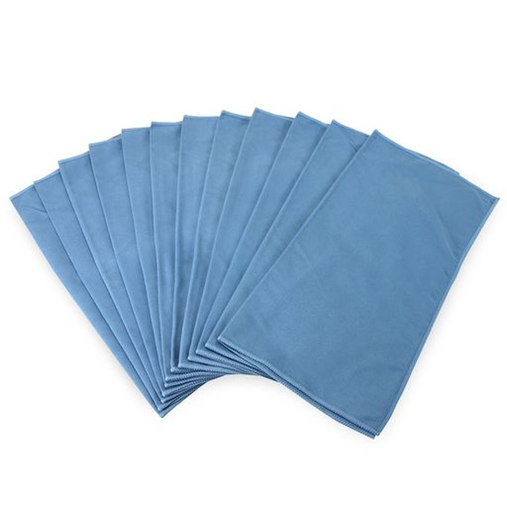 Ctc Blue Suede Microfiber Cloth, 16 X 16 Inch -- 12 Per Case