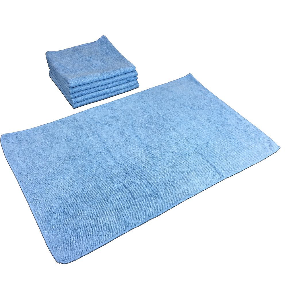 Ctc Blue Microfiber Hand Towel, 16 X 27 Inch -- 12 Per Case