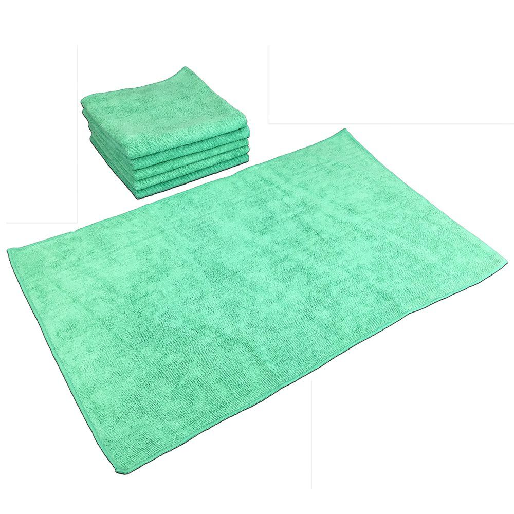 Ctc Green Microfiber Hand Towel, 16 X 27 Inch -- 12 Per Case