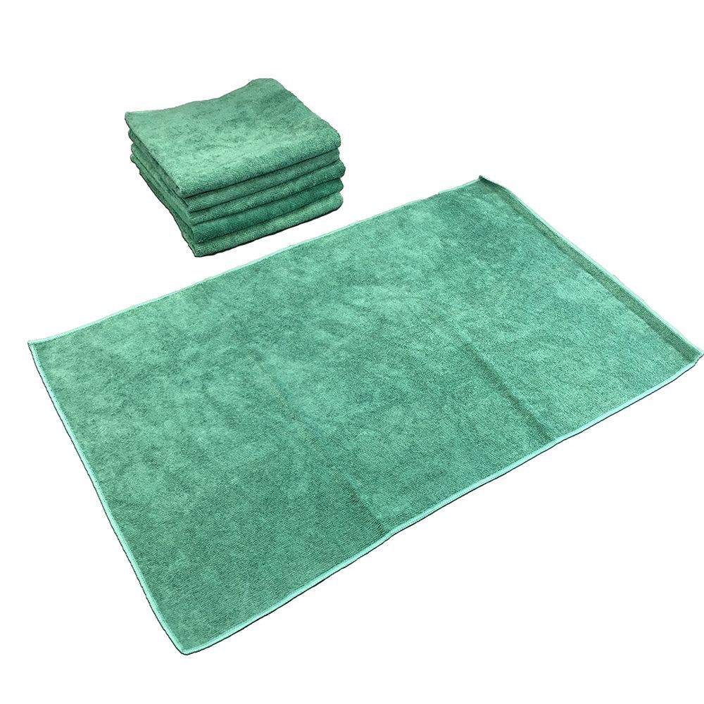 Ctc Hunter Green Microfiber Hand Towel, 16 X 27 Inch -- 12 Per Case