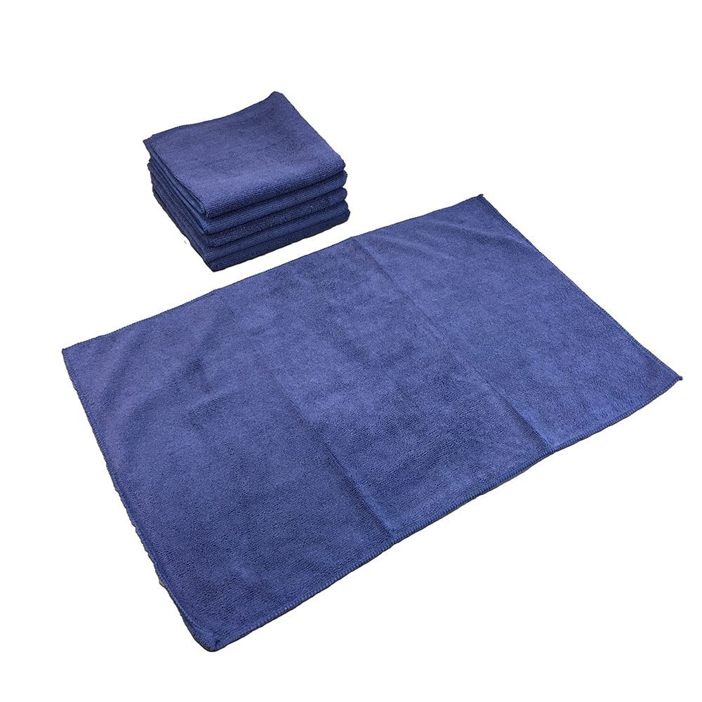 Ctc Navy Blue Microfiber Hand Towel, 16 X 27 Inch -- 12 Per Case
