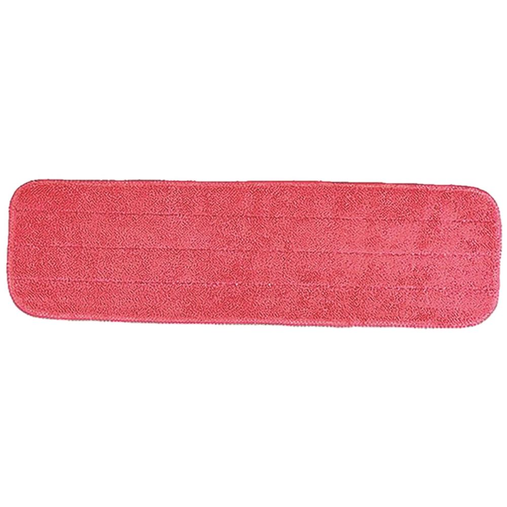 Red Microfiber Looped Wet Flat Mop Pad