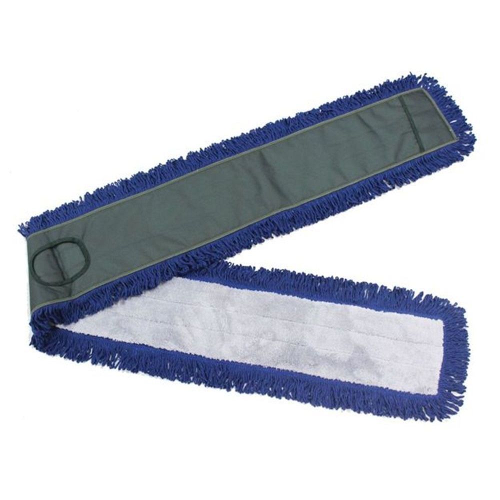 Ctc Fringed Dust Mop Pad With Canvas Backing, 72 Inch Long -- 12 Per Case