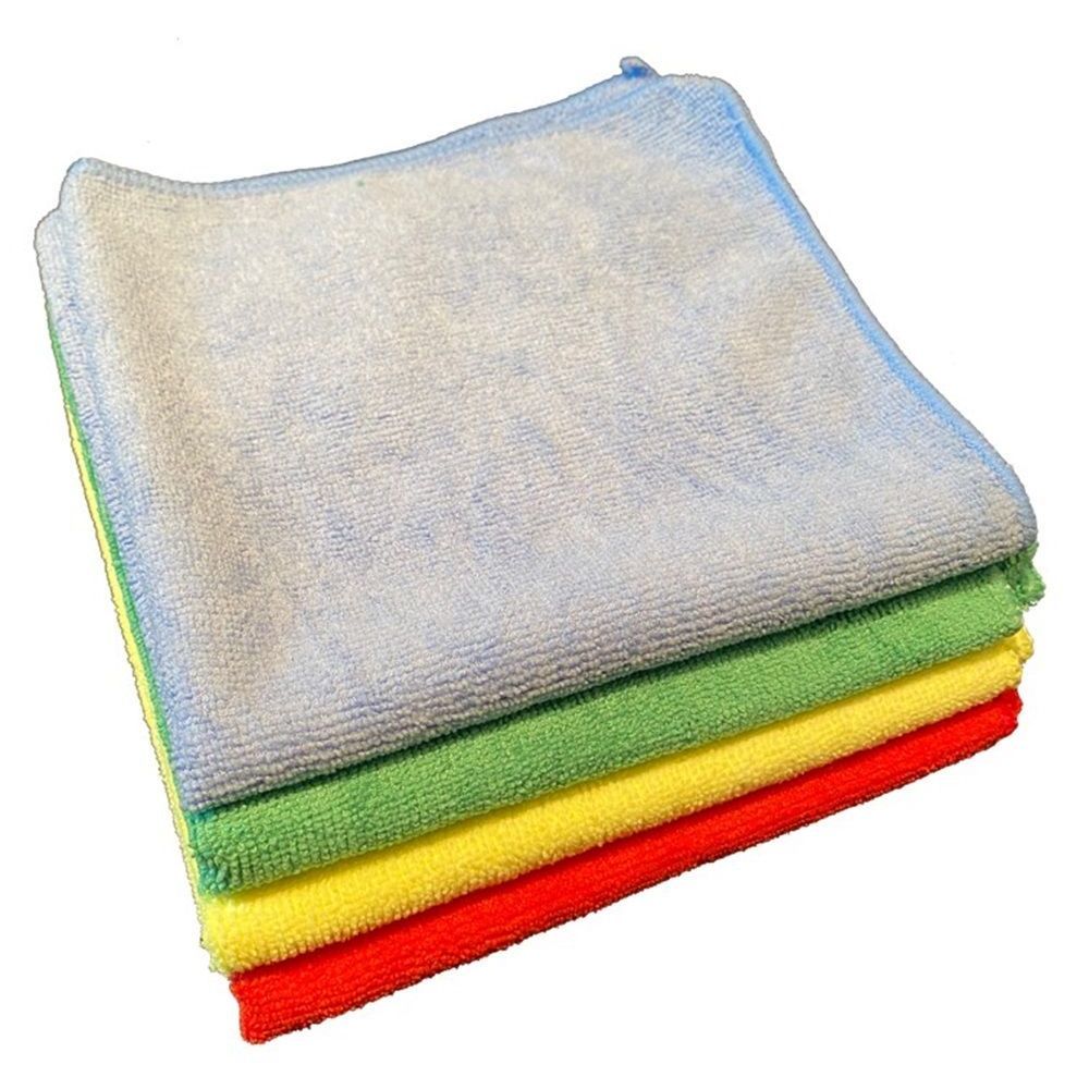 Ctc Assorted Color Microfiber Cloth, 16 X 16 Inch -- 12 Per Case