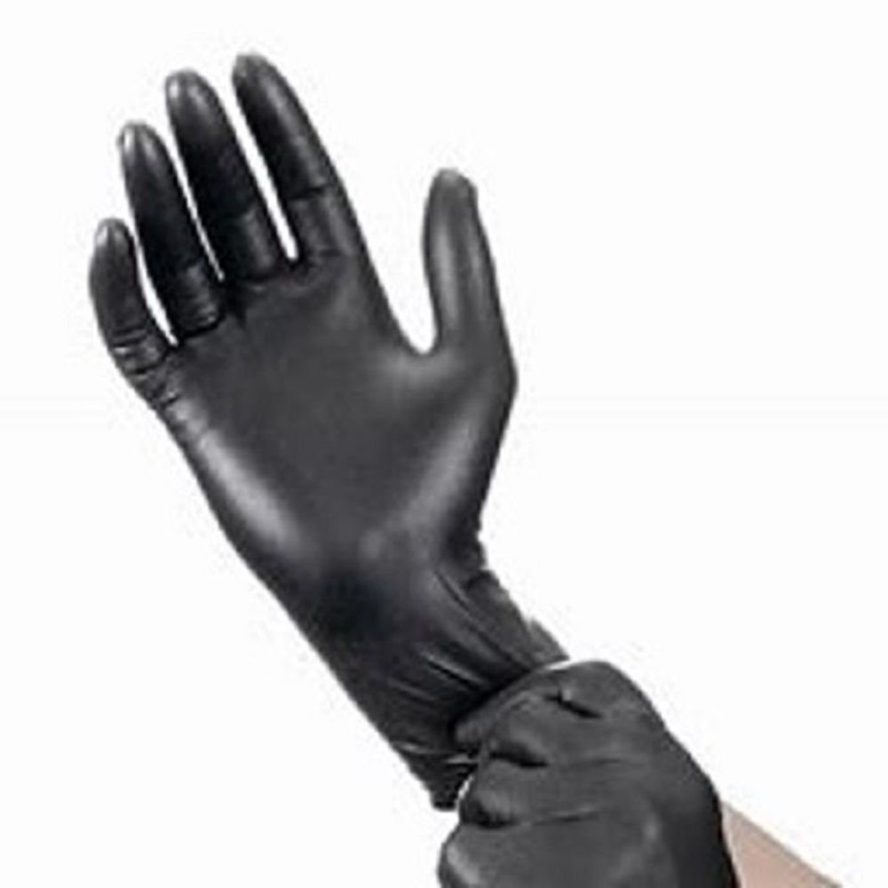 Black Small 5 mil Nitrile Exam Gloves